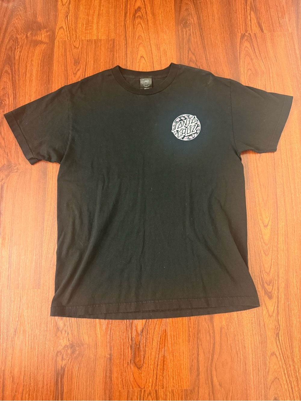Santa Cruz Skateboards Black Graphic Logo Tee - Men's Shirt